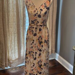 Lucky Brand Floral Maxi Dress - Cream, Pink, Purple